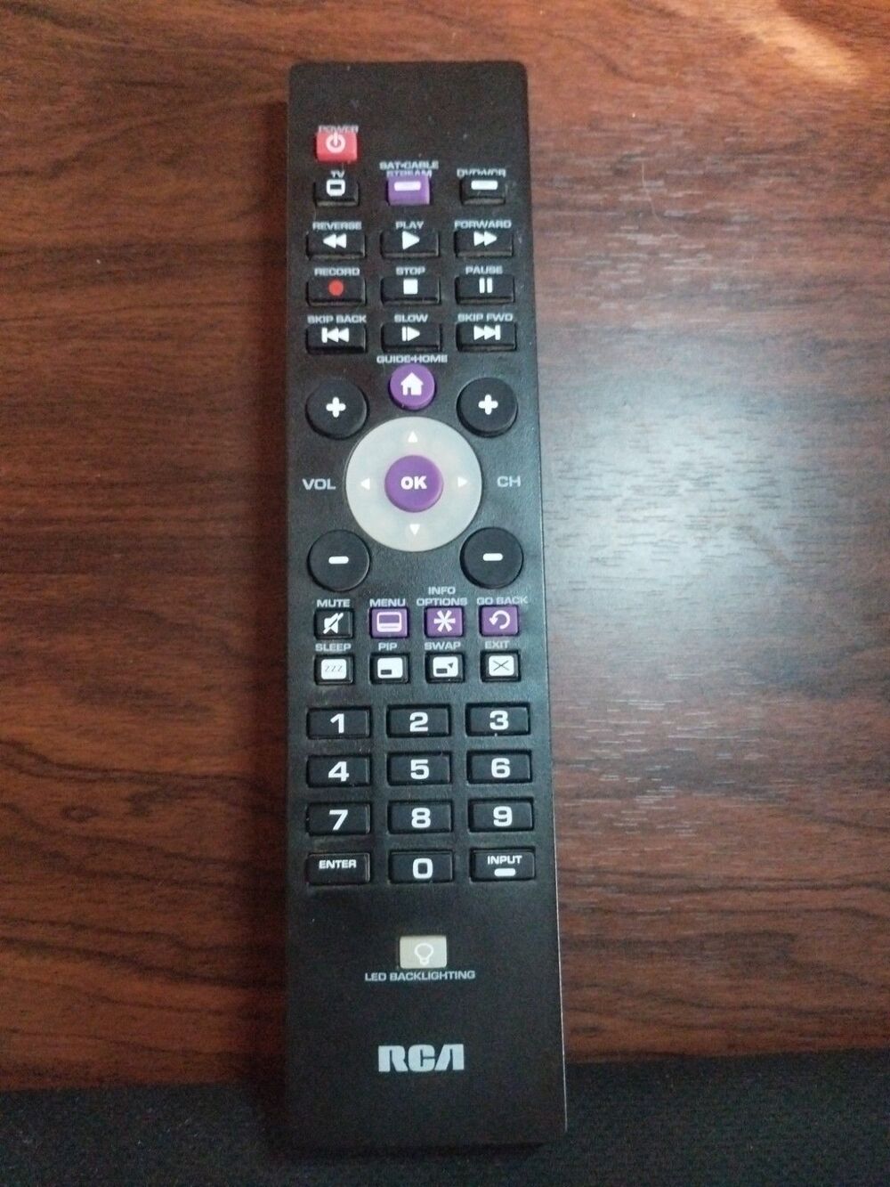 RCA Universal Backlit Remote Control w/ 3 Device Control (RCR003RWD)